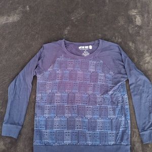 Doctor Who TARDIS pullover sweatshirt